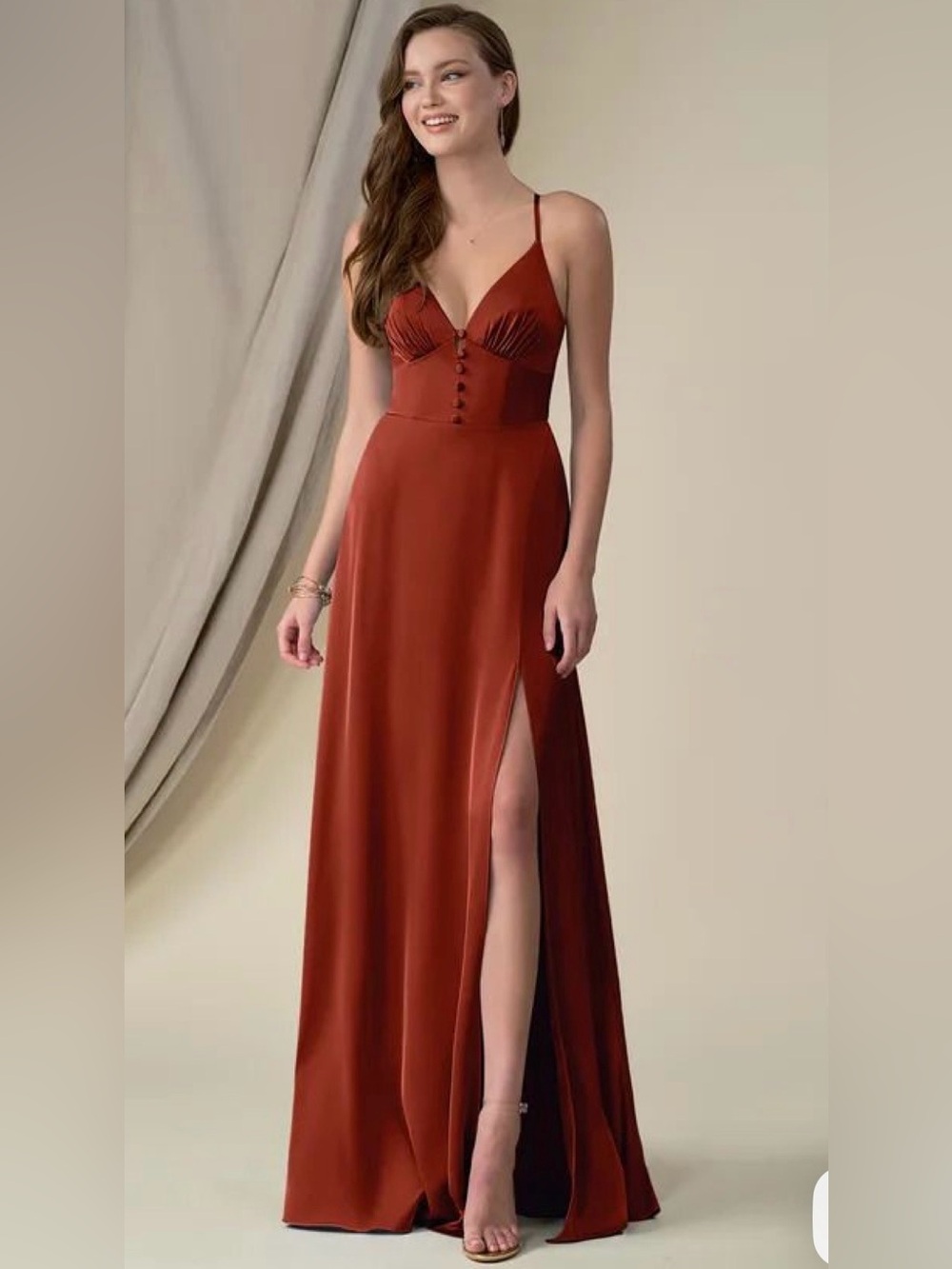 NEW* Azazie Mina Bridesmaid Dress in Auburn NWT A4